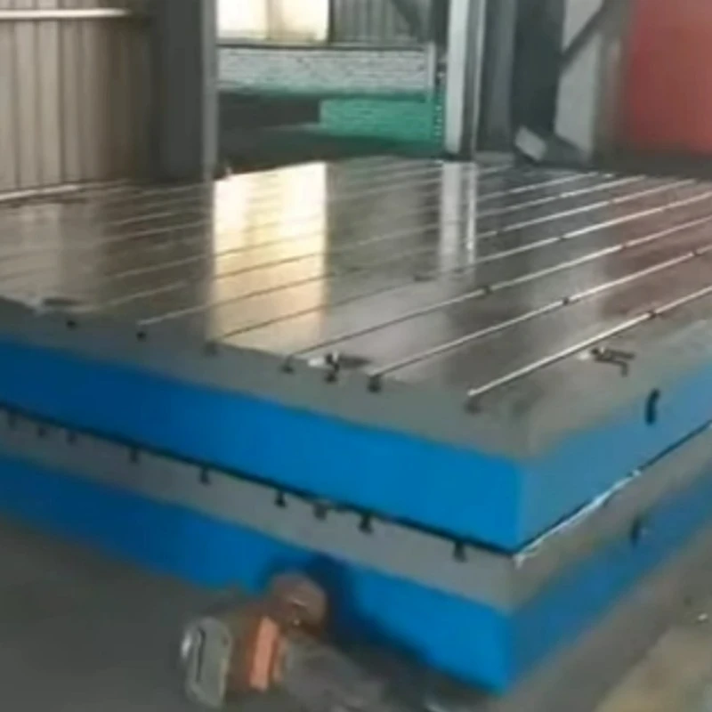 Tapos na pagpapakita ng produkto ng cast iron t slot platform