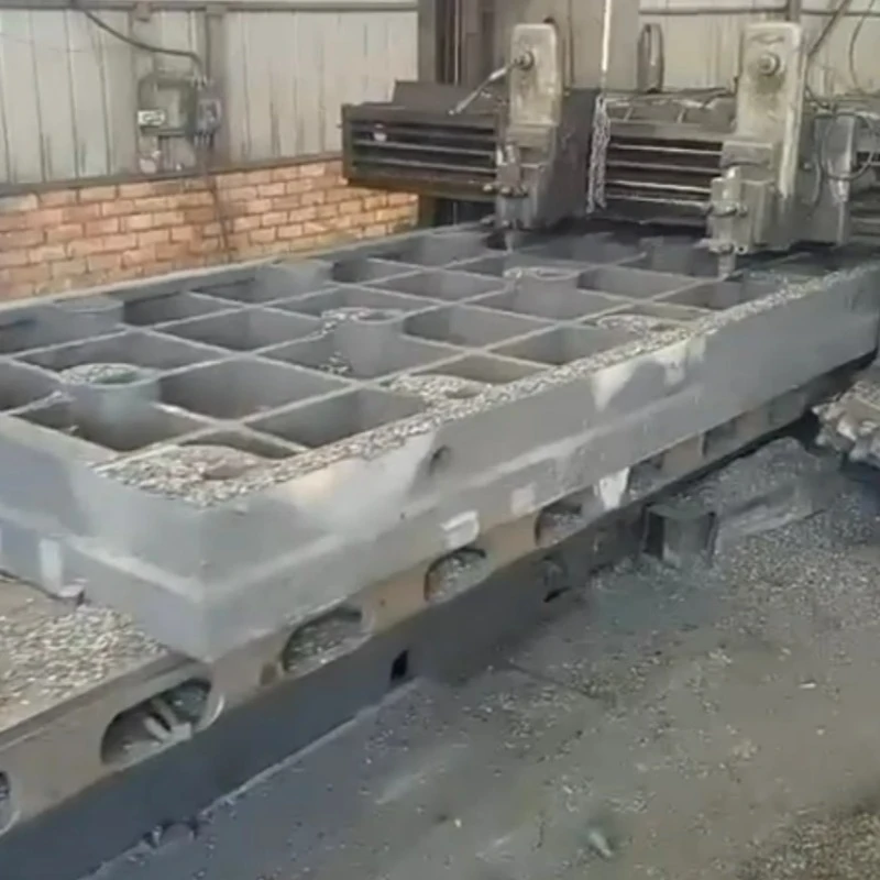 Ang ilalim na bahagi ng platform ng inspeksyon ng cast iron ay pinoproseso